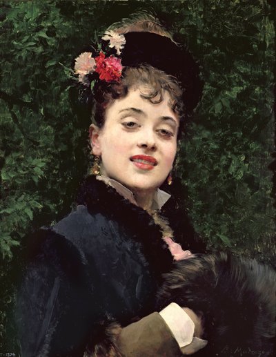 Aline Masson, het model van de kunstenaar door Raimundo de Madrazo y Garreta