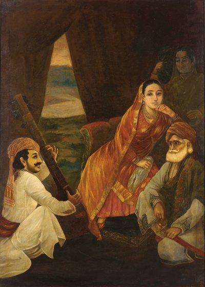 Hofscène door Raja Ravi Varma