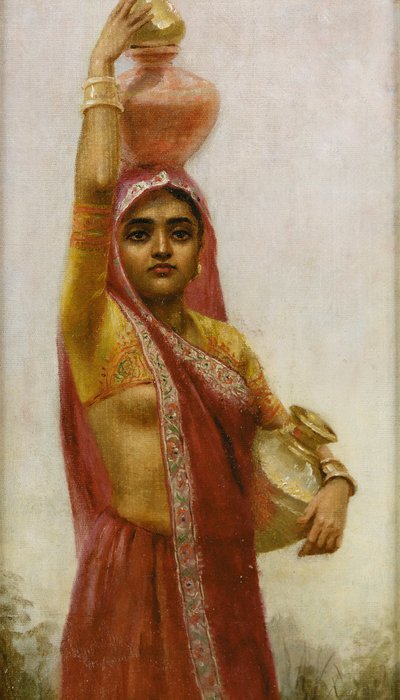 Dorpsschoonheid door Raja Ravi Varma