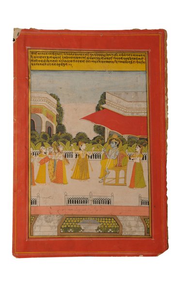 Ragamala miniatuurschilderij, Rajasthan waarschijnlijk Bundi, begin 19e eeuw door Rajasthani School