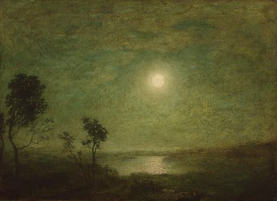 Maanlicht, ca. 1886-95 door Ralph Albert Blakelock
