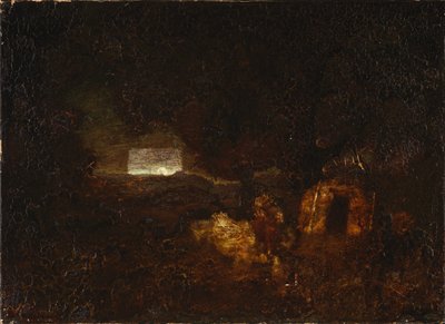 De kanobouwers door Ralph Albert Blakelock