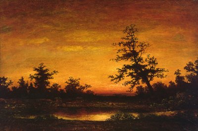 Schemering door Ralph Albert Blakelock