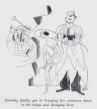 Illustratie voor "But Gentlemen Marry Brunettes" door Anita Loos door Ralph Barton