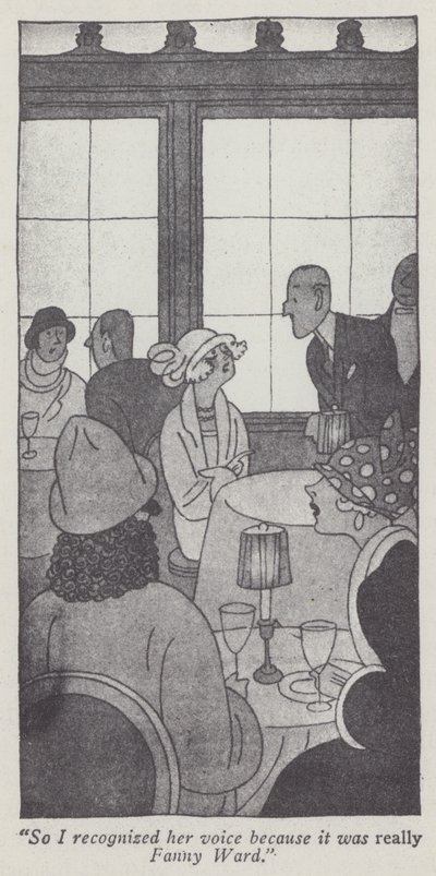 Illustratie voor Gentlemen Prefer Blondes door Anita Loos door Ralph Barton