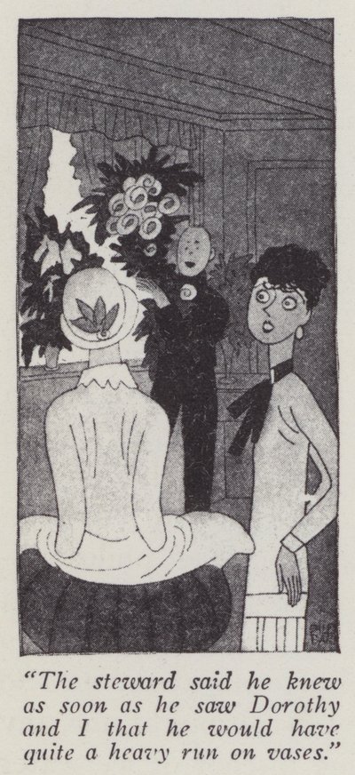 Illustratie voor Gentlemen Prefer Blondes door Anita Loos door Ralph Barton