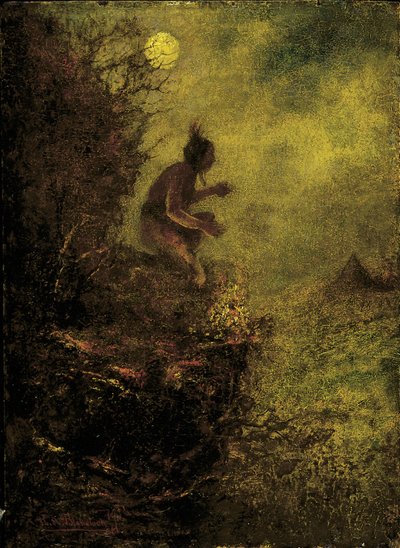 Het Signaalvuur, 1885-1890 door Ralph Albert Blakelock