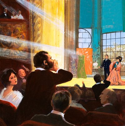 Eerste voorstelling van Madame Butterfly door Ralph Bruce