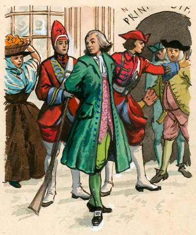 De redacteur John Wilkes wordt naar de gevangenis gestuurd voor het aanvallen van de regering door Ralph Bruce