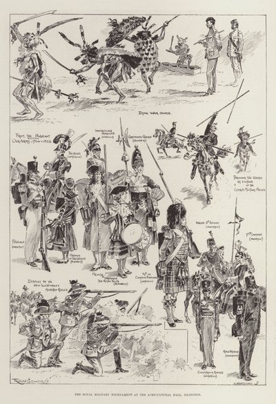 Het Koninklijk Militair Toernooi in de Agricultural Hall, Islington door Ralph Cleaver