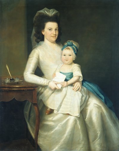Lady Williams en kind, 1783 door Ralph Earl