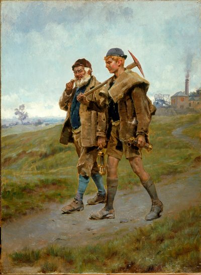 Naar huis, 1888 door Ralph Hedley