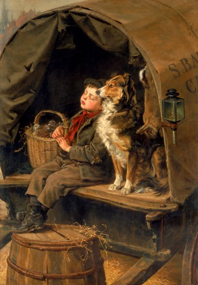 Laatste op de markt of de wagen van de vervoerder door Ralph Hedley