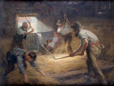 De Dorsvloer, ca. 1898 door Ralph Hedley