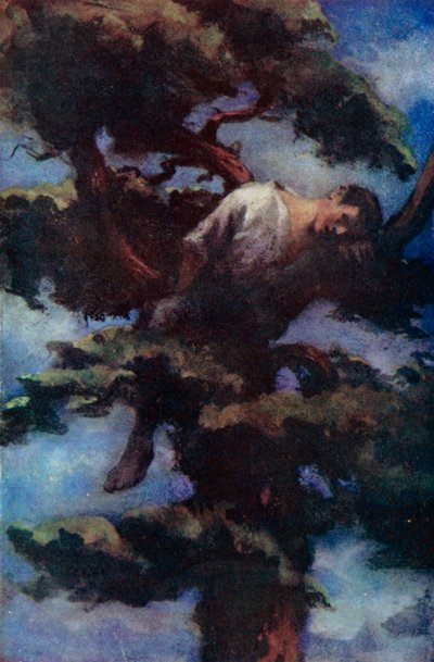 Illustratie voor Robinson Crusoe door Daniel Defoe door Ralph Noel Pocock