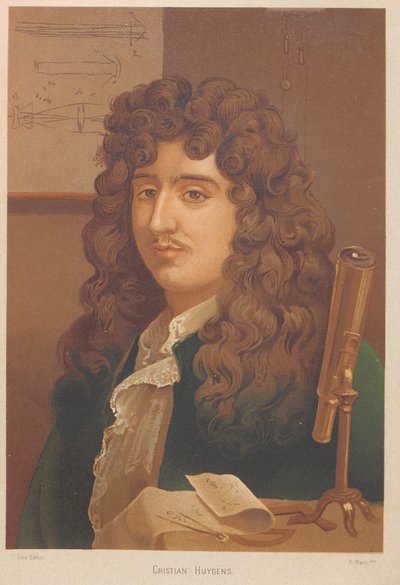Portret van Christiaan Huygens 1629-1695, 1879 door Ramón Martí Alsina