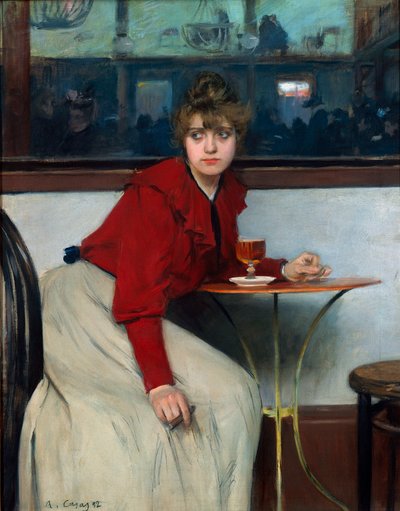 Bij de Moulin de la Galette of La Madeleine door Ramon Casas i Carbo