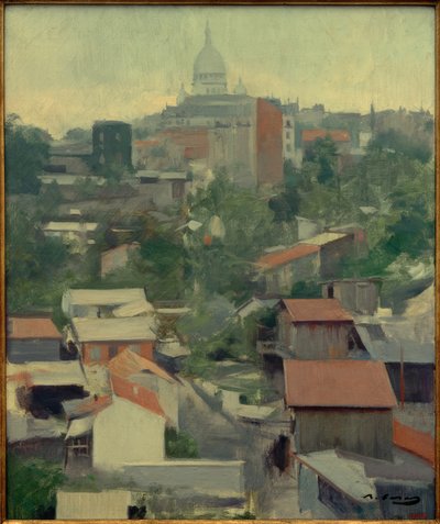 De Sacré-Coeur, Montmartre door Ramon Casas i Carbo