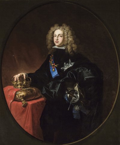 Academische kunst: Portret van Filips V (1683-1746), koning van Spanje door Ramon Mosquera Ruiz Vidal