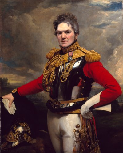 Kapitein Alexander McInnes, 2nd Life Guards, circa 1821 door Ramsay Richard Reinagle