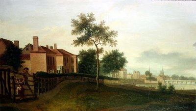 De Theems vanaf Battersea door Ramsay Richard Reinagle