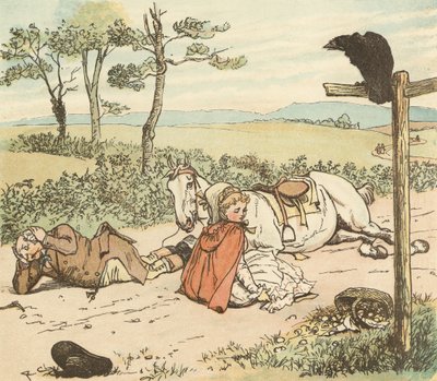 Een Boer Ging Draven op Zijn Grijze Merrie door Randolph Caldecott