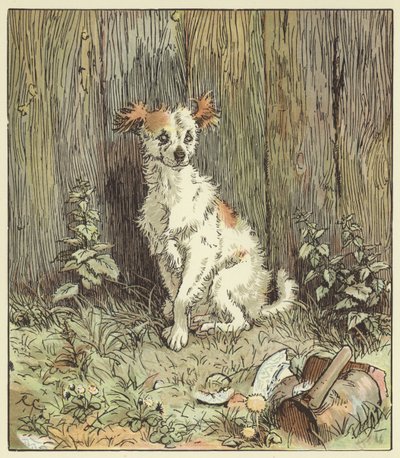 Een elegie over de dood van een gekke hond door Randolph Caldecott