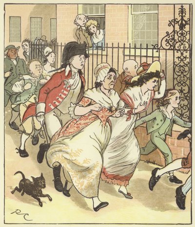 Een Elegie Over De Dood Van Een Gekke Hond door Randolph Caldecott