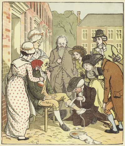 Een Elegie Over De Dood Van Een Gekke Hond door Randolph Caldecott
