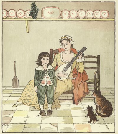 Een Elegie Over De Dood Van Een Gekke Hond door Randolph Caldecott