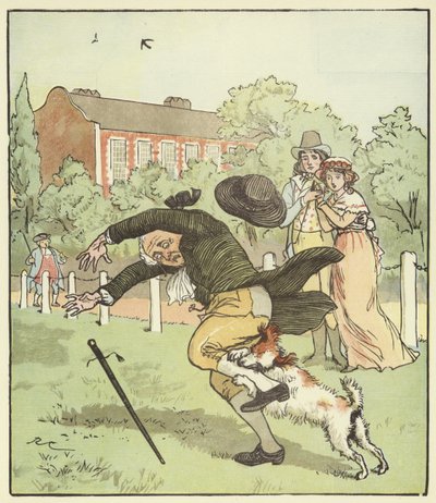 Een Elegie Over De Dood Van Een Gekke Hond door Randolph Caldecott