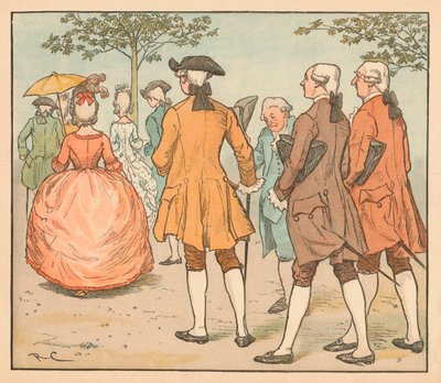 Haar liefde werd gezocht... Door twintig aanbidders en meer, c1885, 1934 door Randolph Caldecott