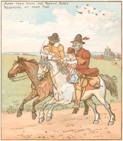 Scène uit The Babes in the Wood, 1878 door Randolph Caldecott