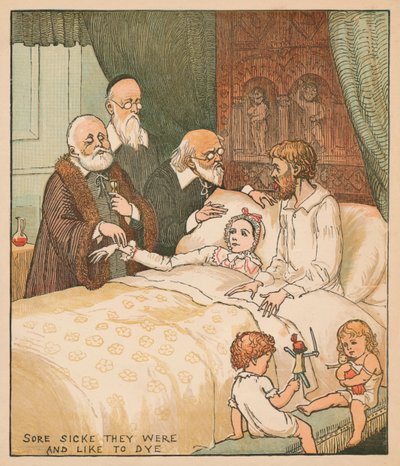 Zij waren zeer ziek en dreigden te sterven, ca. 1878 door Randolph Caldecott