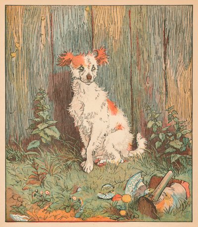 Zwerfhond bevriend door een goede man uit Islington, ca. 1879 door Randolph Caldecott