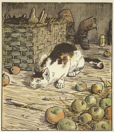 Het Huis dat Jack Bouwde (kleur litho) door Randolph Caldecott