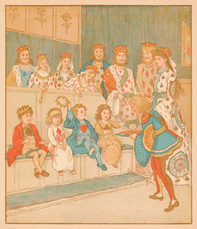 De Hartenboer bracht die Taarten terug, 1880 door Randolph Caldecott