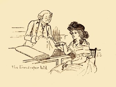 De linnenhandelaar Bold, 1878, c1918 door Randolph Caldecott