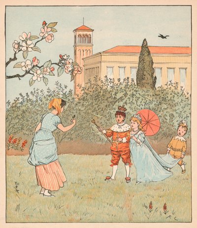Het meisje en de Jenny Wren door Randolph Caldecott