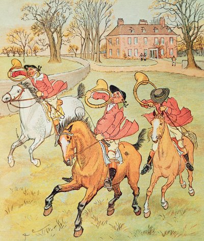 Drie Vrolijke Jagers door Randolph Caldecott