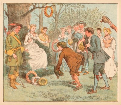 ...ze gingen naar een prieel..., ca. 1885, 1934 door Randolph Caldecott