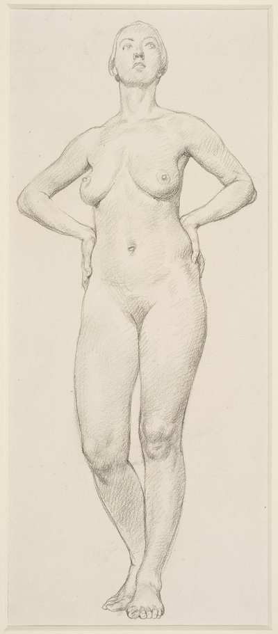 Studie van een vrouw door Randolph Schwabe