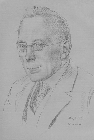Campbell Dodgson, bewaarder van prenten en tekeningen, British Museum door Randolph Schwabe