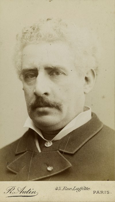 Portret van de componist Olivier Métra 1830-1889, ca. 1870 door Raoul Autin
