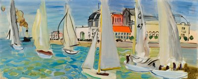 Boten bij Le Havre door Raoul Dufy