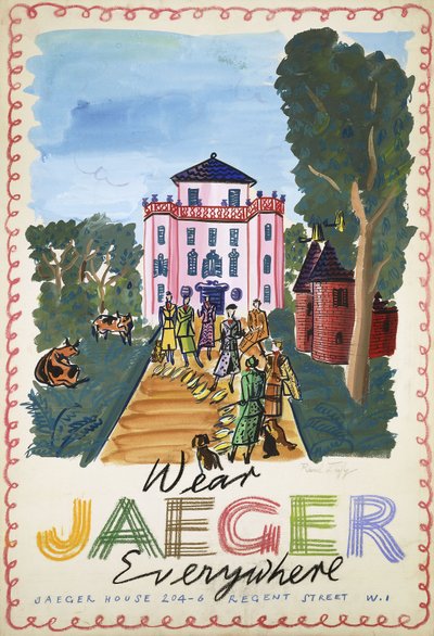 Jacht; La Chasse, ca.1936 (gouache op papier) door Raoul Dufy
