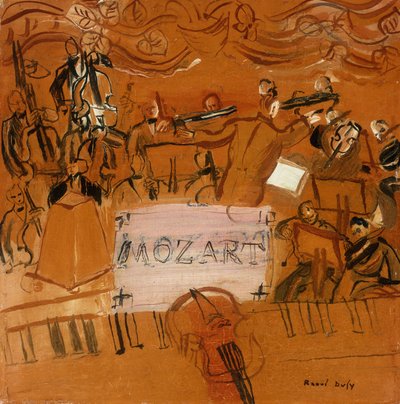 Het orkest heeft de partituur door Raoul Dufy