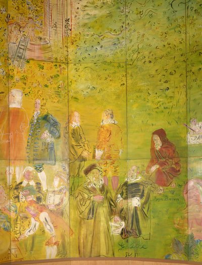 La Fee Electricite, detail van de rechterkant door Raoul Dufy