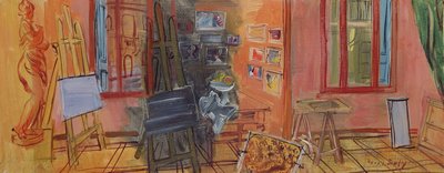 La Frileuse, Studio in Perpignan door Raoul Dufy