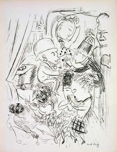 Le Boeuf sur le Toit of De bar van het nietsdoen, Darius Milhaud Instrumentale muziek door Raoul Dufy